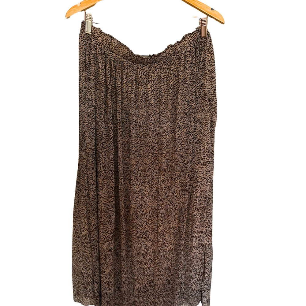 Cheetah Print Midi Skirt
